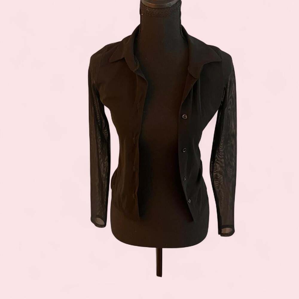 Boohoo Women's Brown and Black Shirt